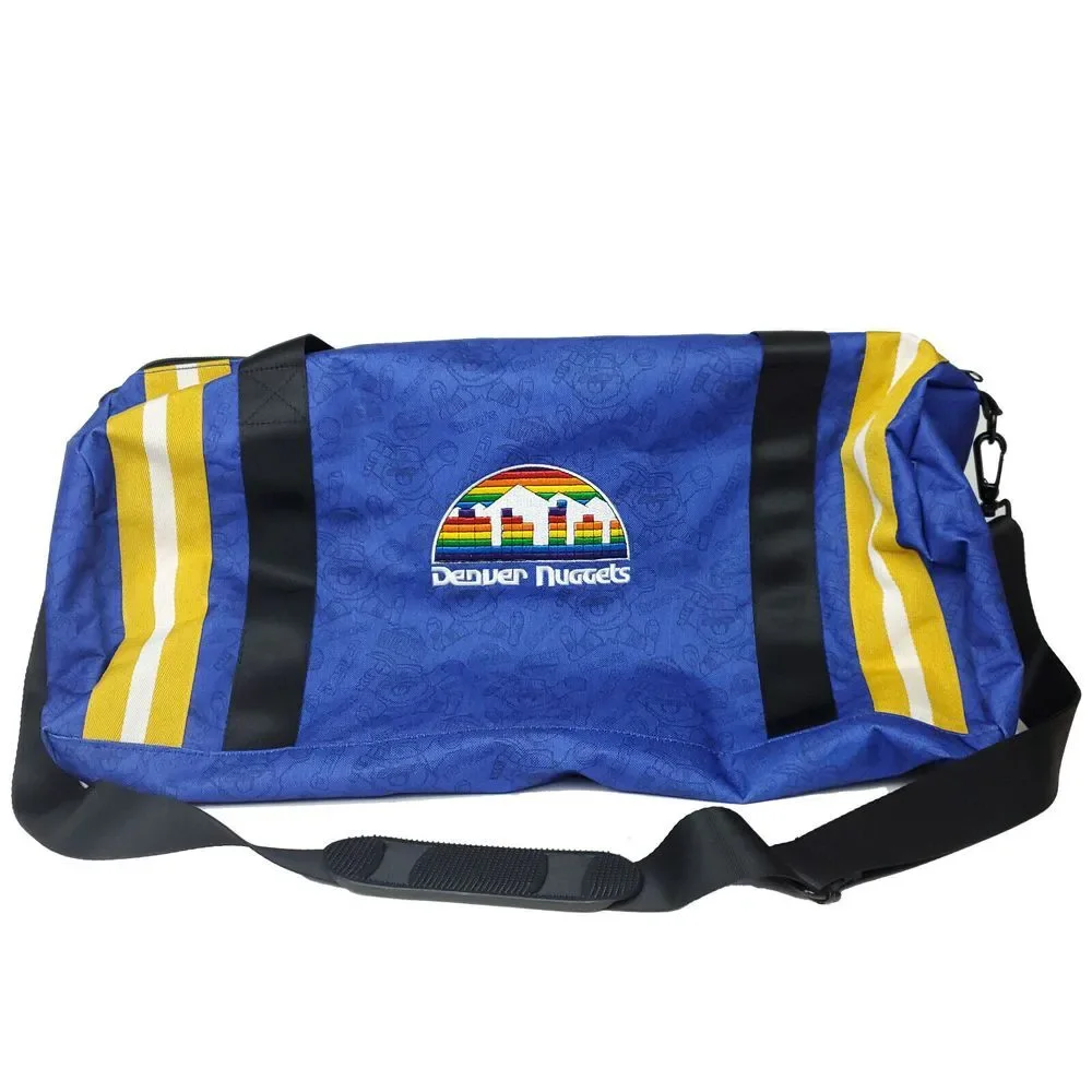 Denver Nuggets Mitchell &‎ Ness NBA Duffle Bag w/ Strap Blue Yellow Black New